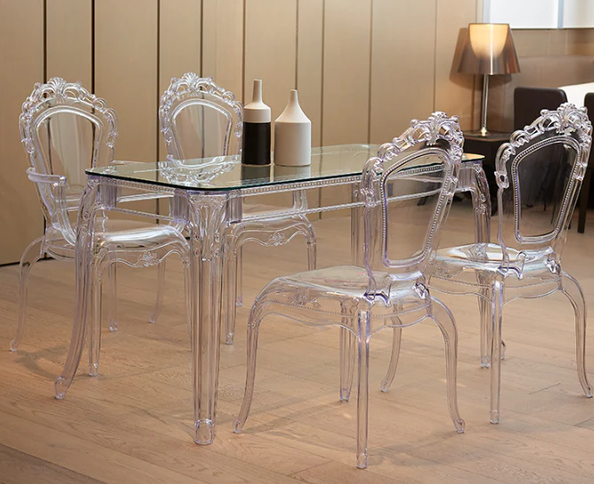 Super Durable Nordic Transparent Dining Chair - Image 5