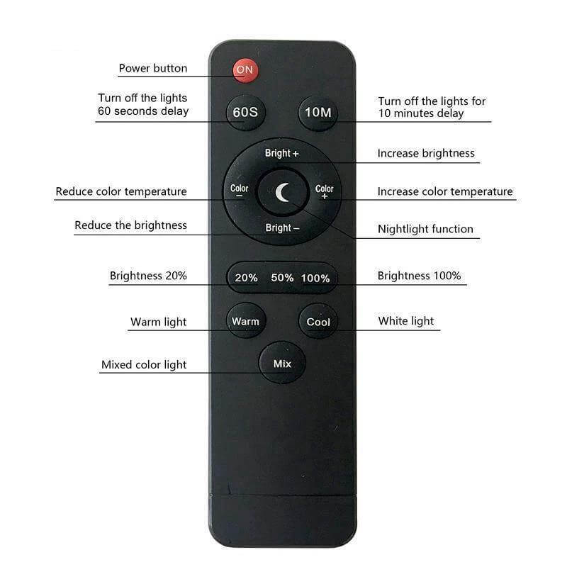 Table Clip Led Desk Lamp with Remote Control - Image 2