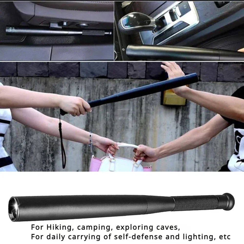Tactical Aluminium Alloy Flashlight Self Defense Telescopic Stick - Image 5