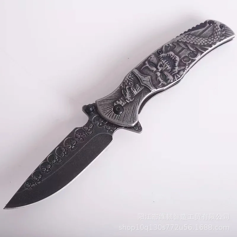 Tactical Nigh Skull Foldable Pocket Knife - Image 9