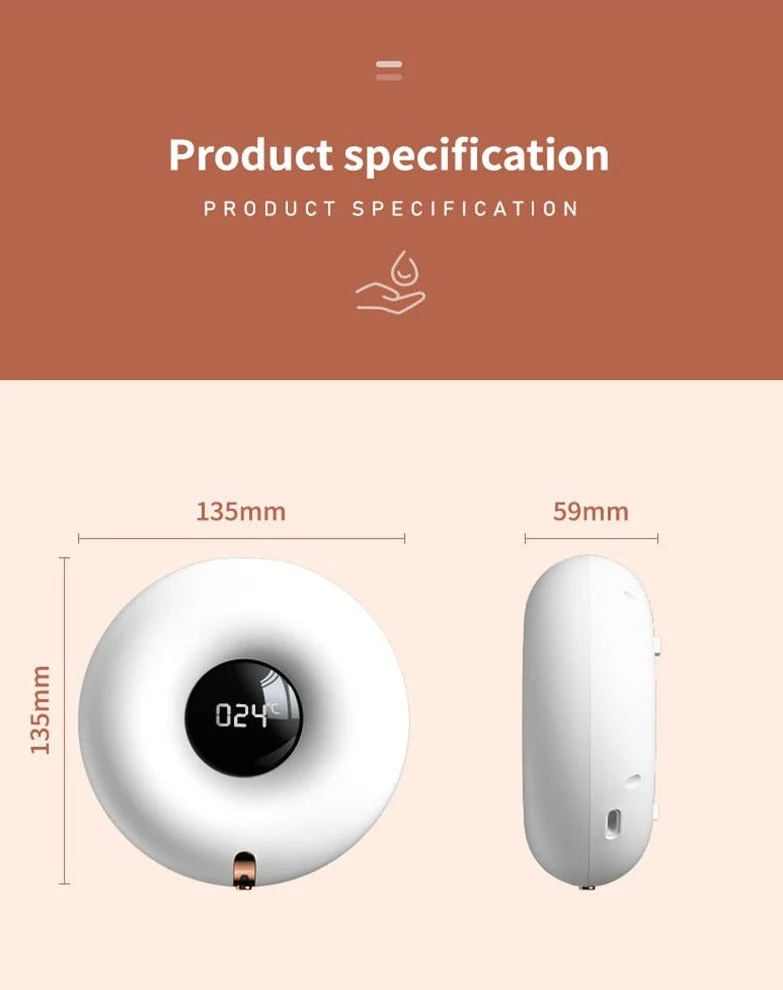 Temperature Display Automatic Soap Dispenser - Image 10