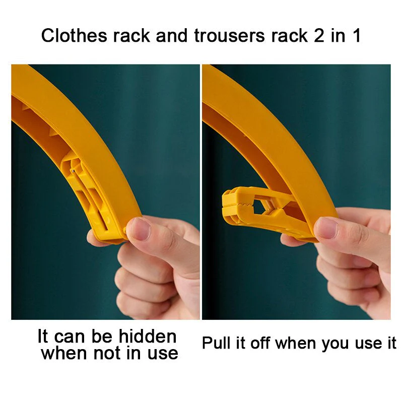 Three-Layer Rotating Cloth Hangers with Clips - Image 10
