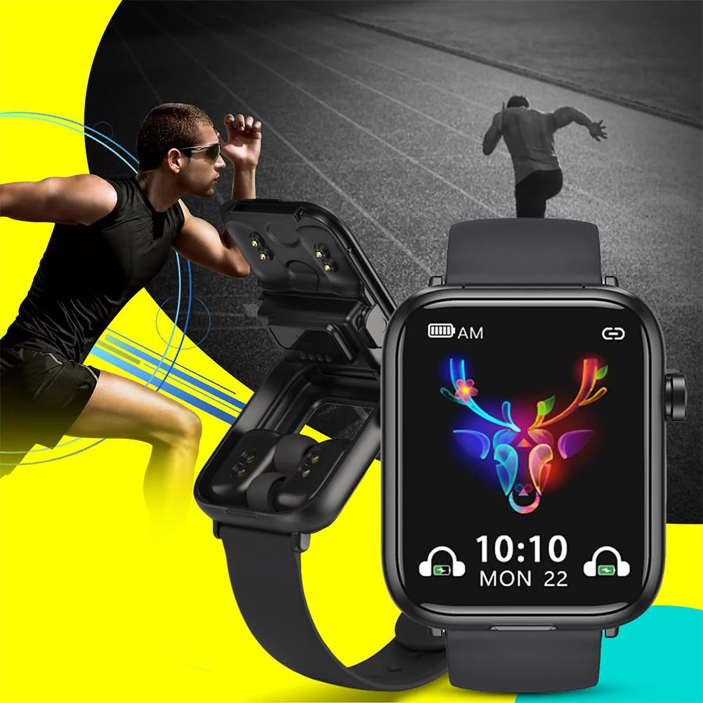 Touch Screen Fitness Earphones Smartwatch - Image 5