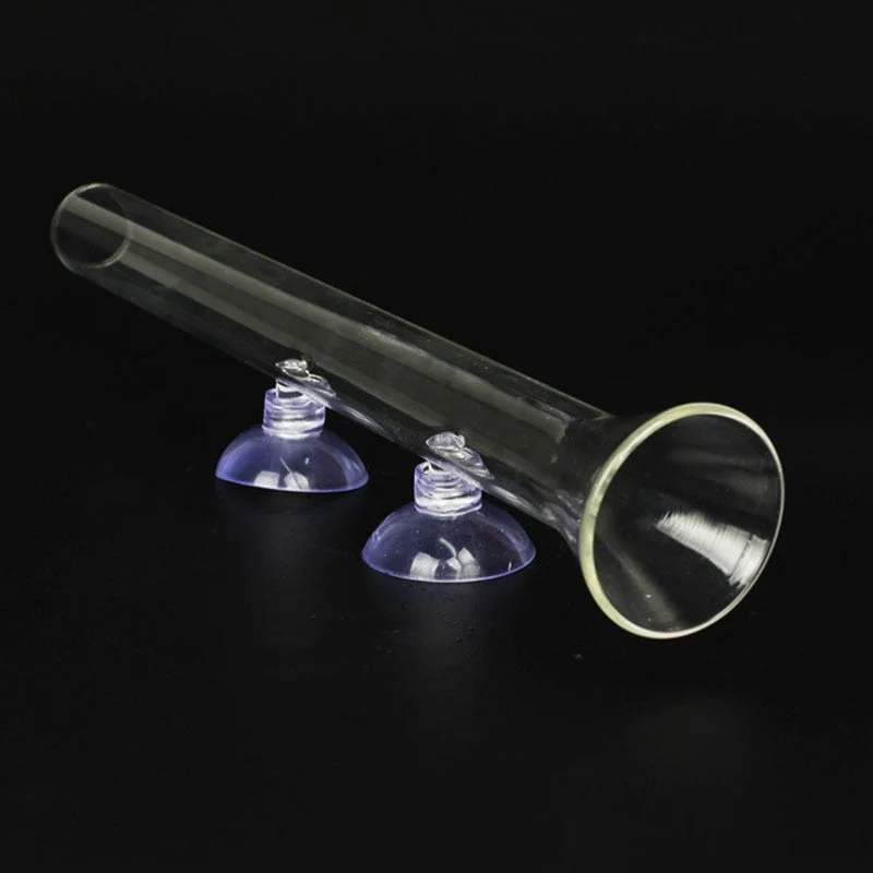 Transparent Aquarium Glass Tube Fish Feeder - Image 3
