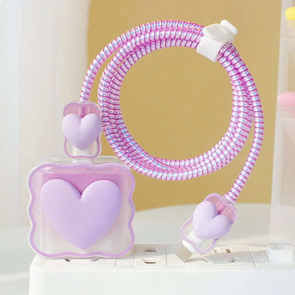 Transparent Love Charging Cable Protector Case - Image 12