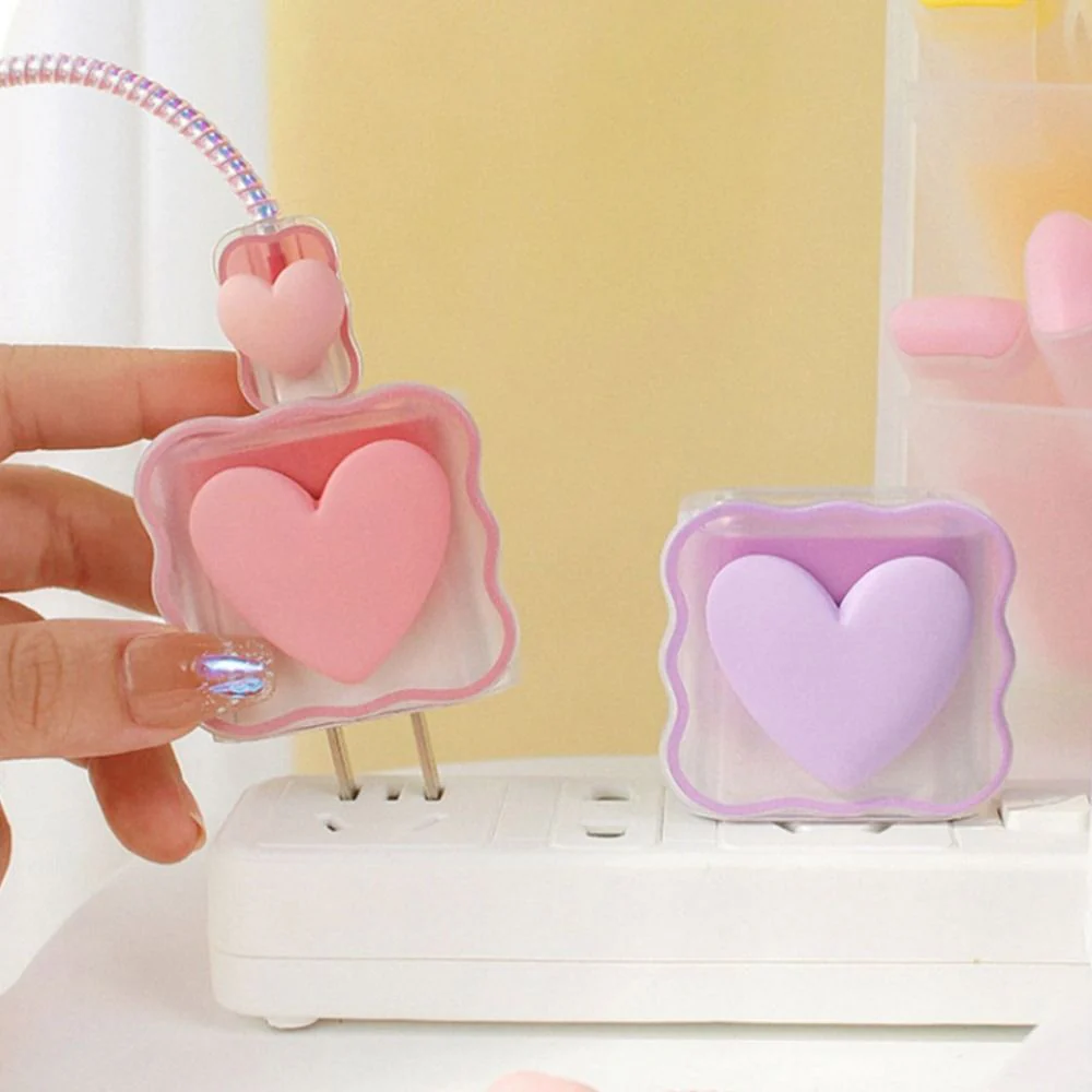 Transparent Love Charging Cable Protector Case - Image 2