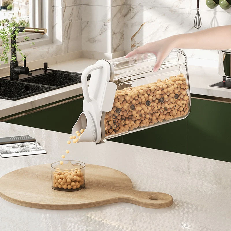 Transparent Measuring Food Storage Dispenser - Image 2