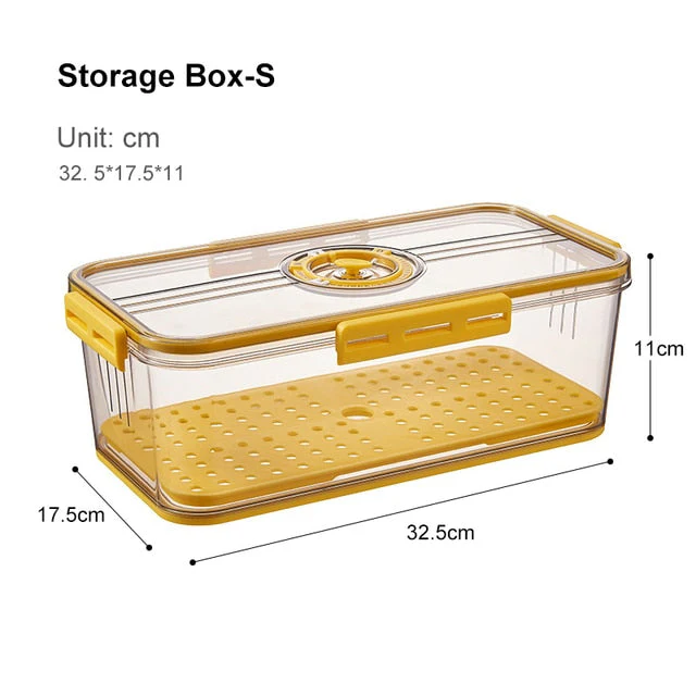 Transparent Refrigerator Thick Storage Organizer Box - Image 9