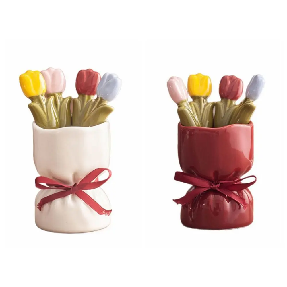 Tulip Bloom Dessert Fork Set - Image 5