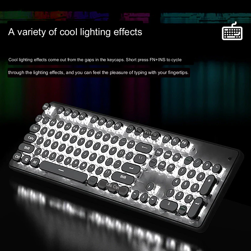 Type Mechanical Retro Press Keyboard - Image 4