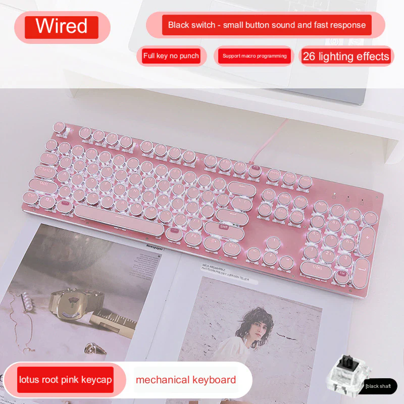 Type Mechanical Retro Press Keyboard - Image 7