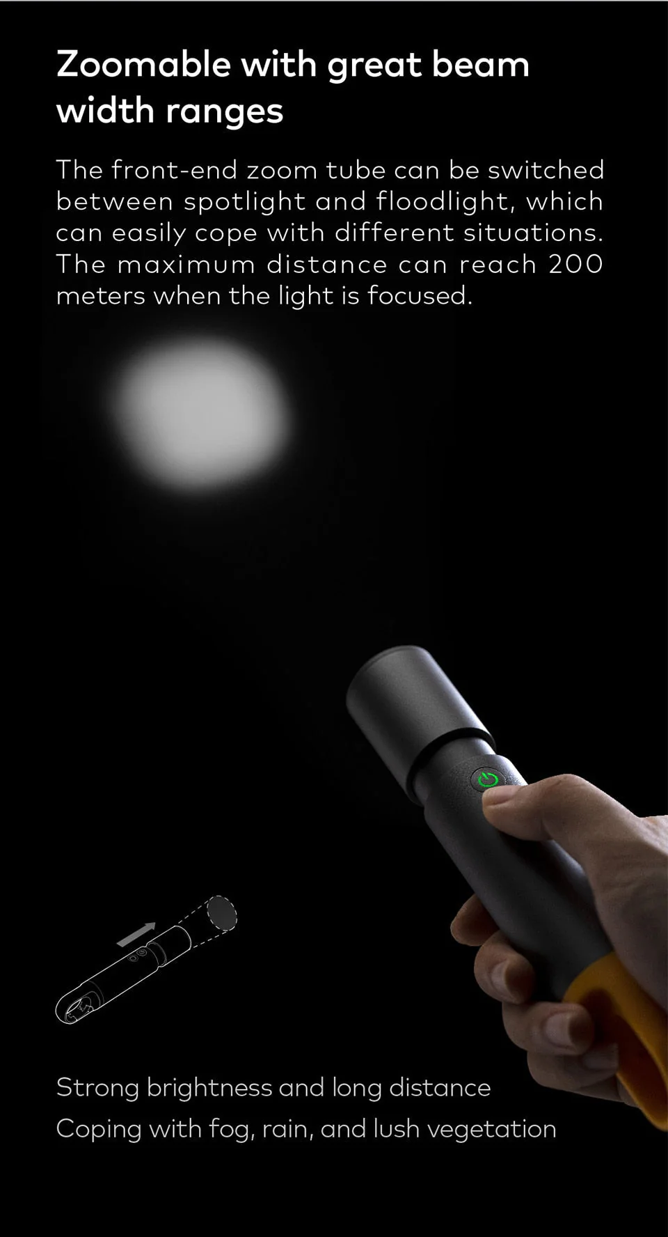 Ultra Bright Mini Camping Zoomable Flashlight - Image 7