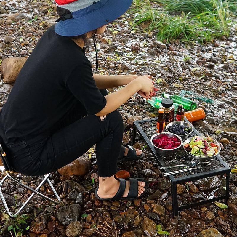 Ultra-light Outdoor Portable Folding Grill Net Table - Image 4
