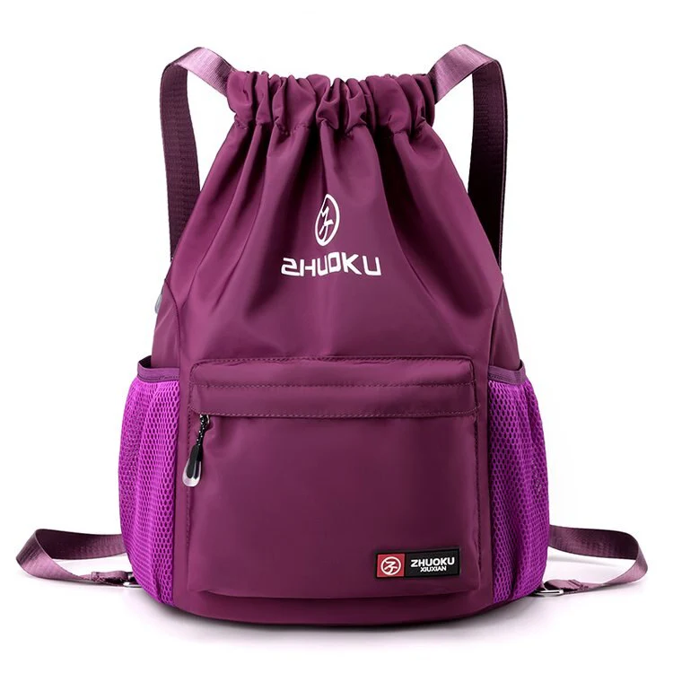 Ultra Soft Drawstring Foldable Backpack - Image 9