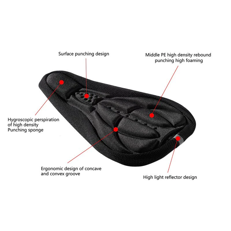 Ultra-Soft Gel Comfy Bike Seat Pad - Image 4