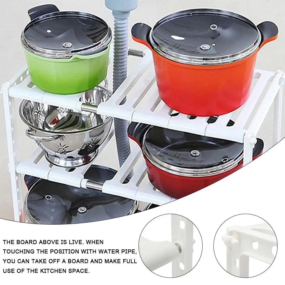 Under Sink Magic Organizer Adjustable Rack - Image 3