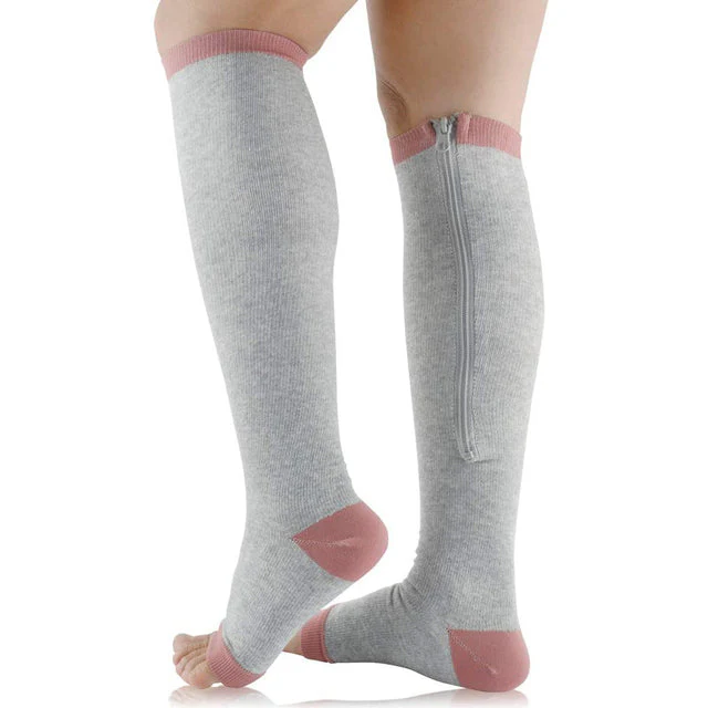 Unisex Knee Length Slim Compression Socks - Image 11