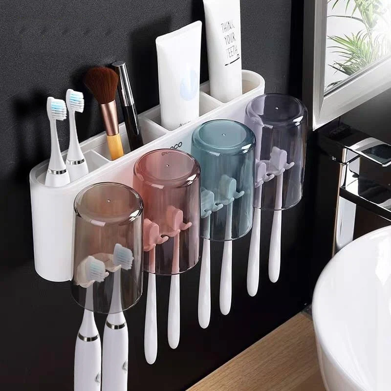 Universal Bathroom Organizer Multifunctional Toothbrush Holder - Image 4