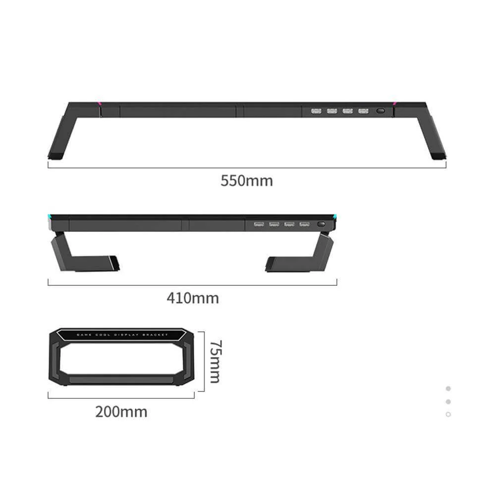 Universal Computer Stand Riser Data Transfer Desk Organizer - Image 6
