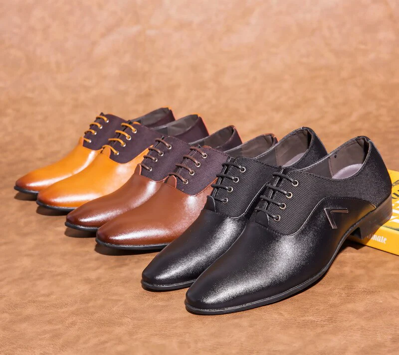 Urban Elite Leather Business Men Casual Oxford Shoes - Image 2