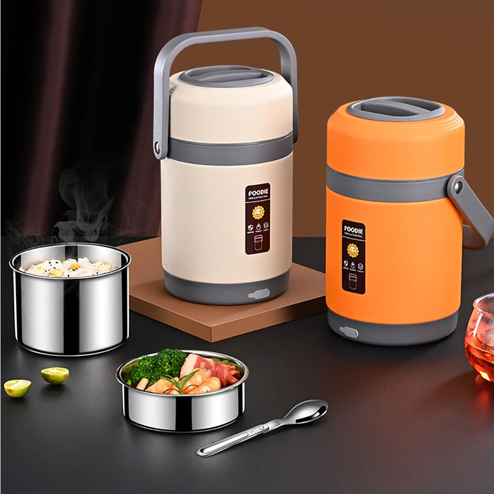 USB Heated Stainless Steel Food Warmer Lunch Box - Image 5