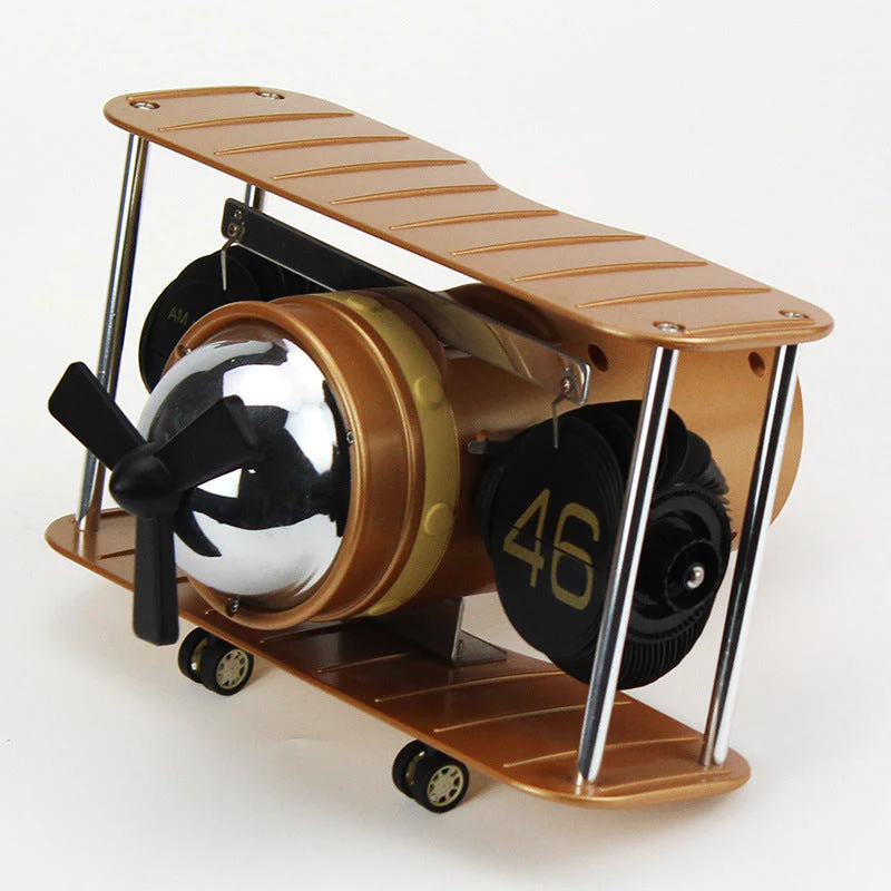 Vintage Model Aircraft Table Clock - Image 2