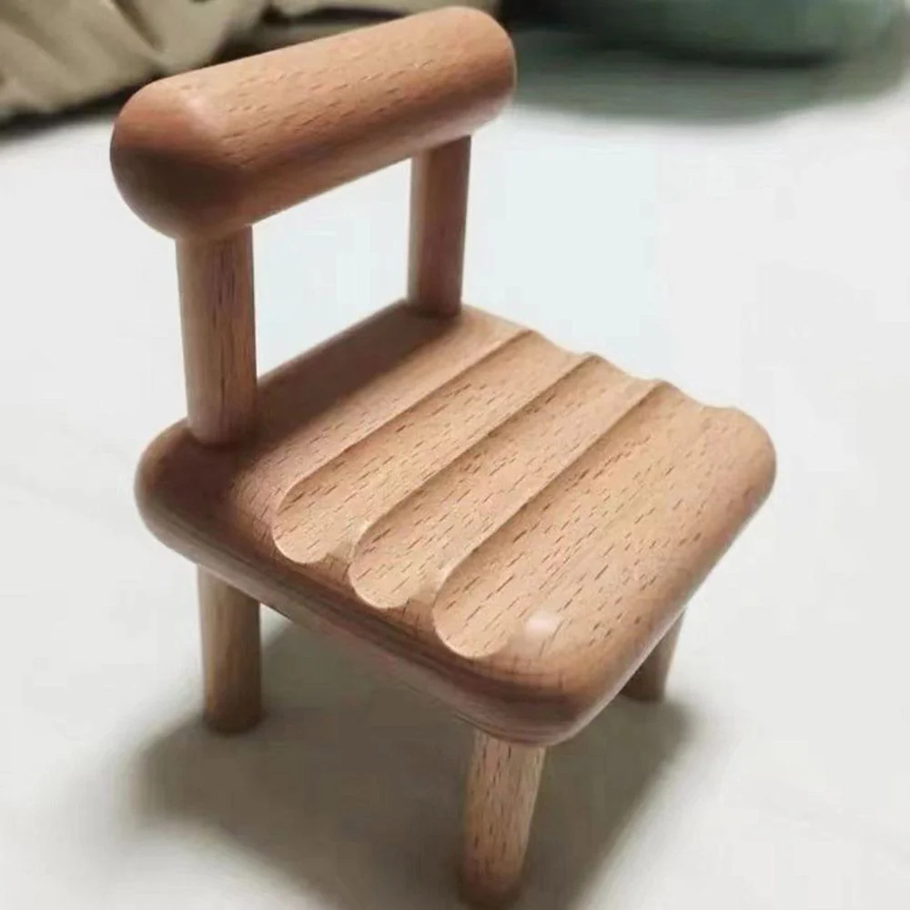 Vintage Wooden Chair Phone Stand - Image 3