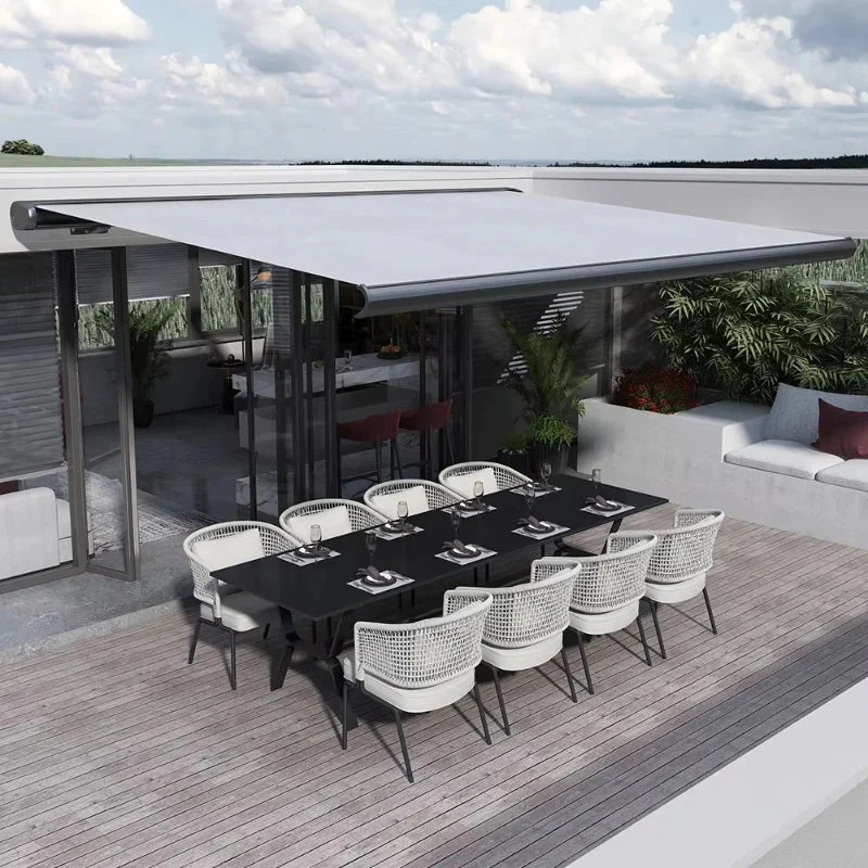 Wall-Mounted Electric Retractable Heavy-Duty Waterproof Outdoor Sunshade - Image 4
