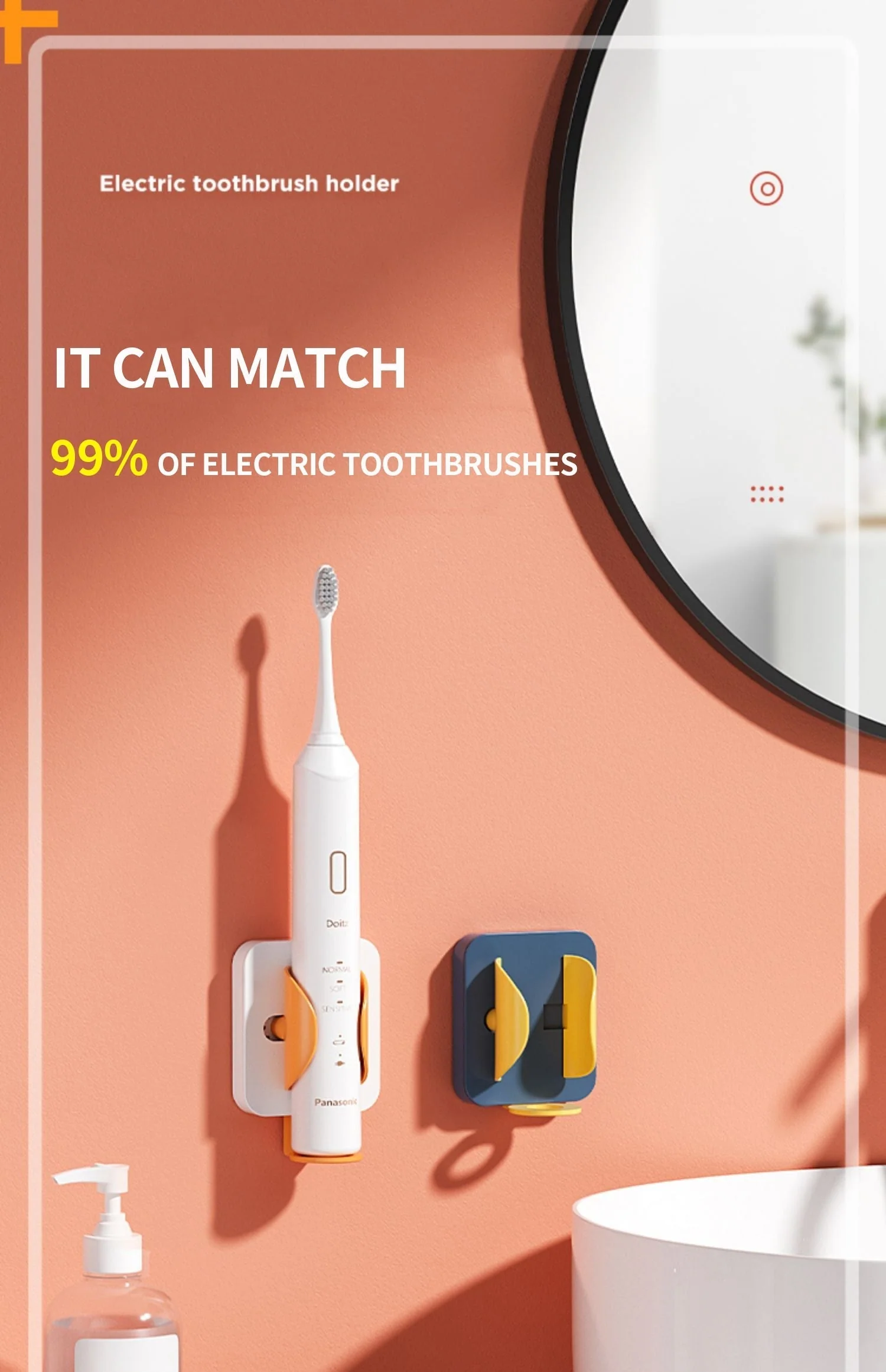Wall Mounted Gravity Sensor Toothbrush Holder - Image 6