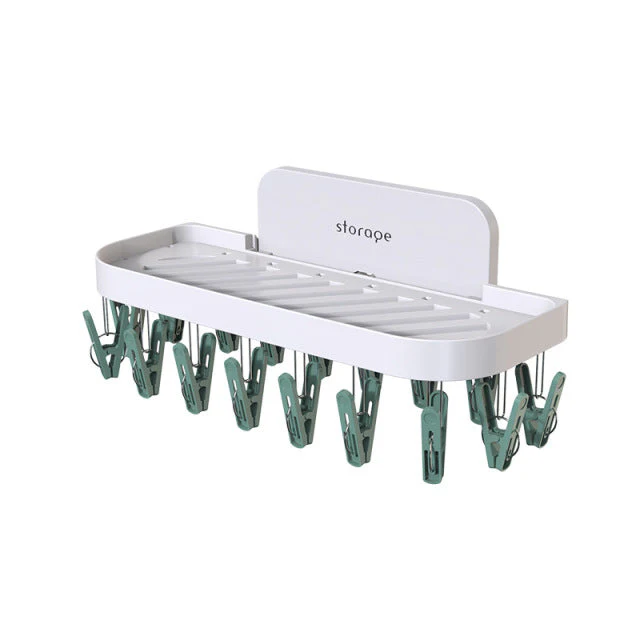 Wall-Mounted Hooks Bathroom Drying Rack - Image 8