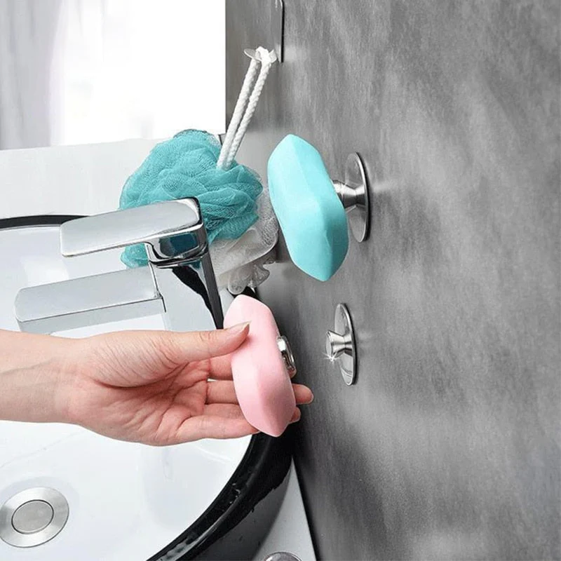 Wall-Mounted  Magnetic Soap Holder Rack - Image 2