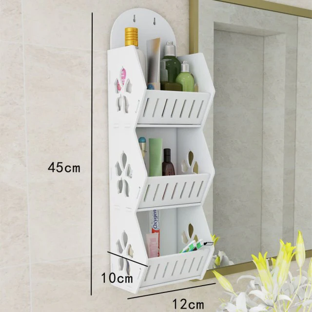 Wall Mounted No-Drill Shelf Storage Organizer - Image 11