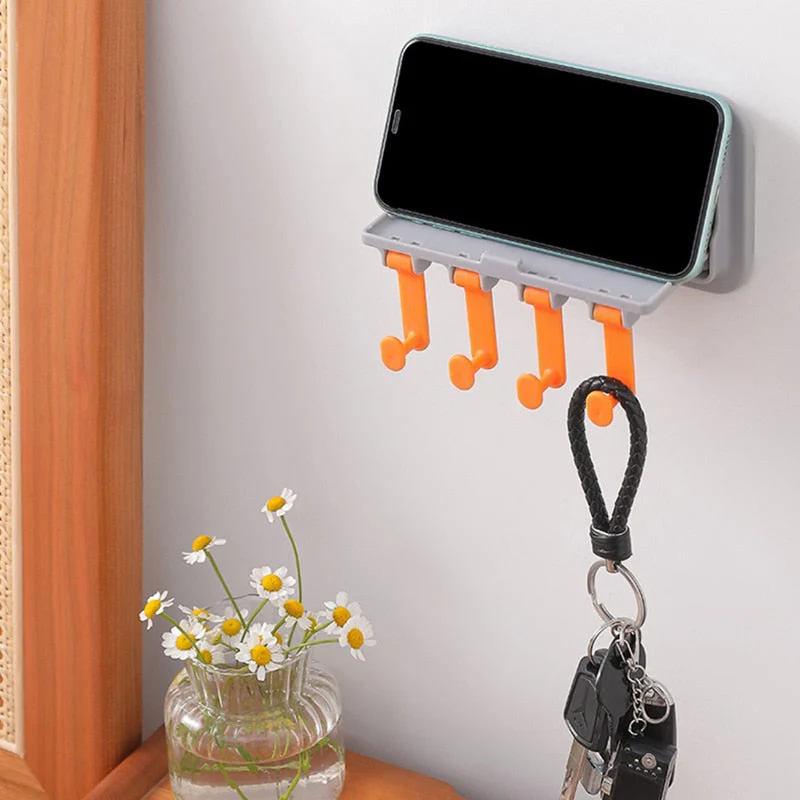 Wall-Mounted Phone Holder Kitchen Organizer Rack - Image 5