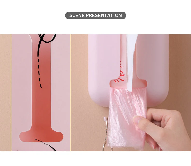 Wall-Mounted Rotating Hook Tissue Storage Dispenser - Image 7