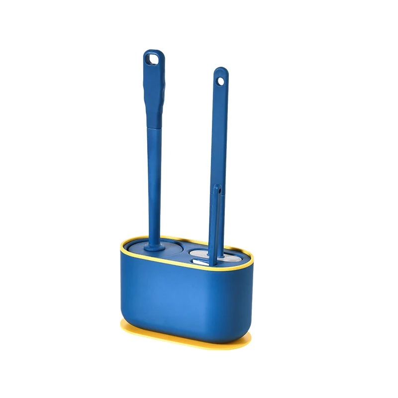Wall-Mounted Toilet Cleaner Drainer Brush Set - Image 11