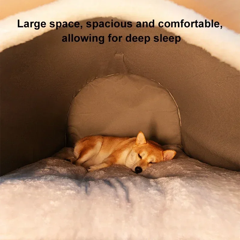 Warm Winter Cozy Washable Dog House - Image 4