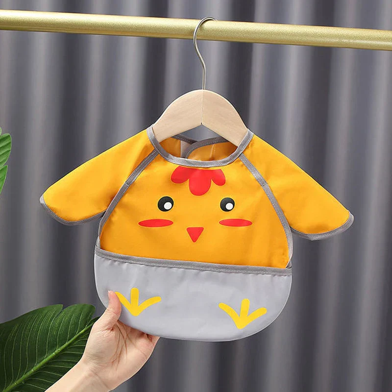 Waterproof Cartoon Baby Easy-to-Clean Bibs - Image 4