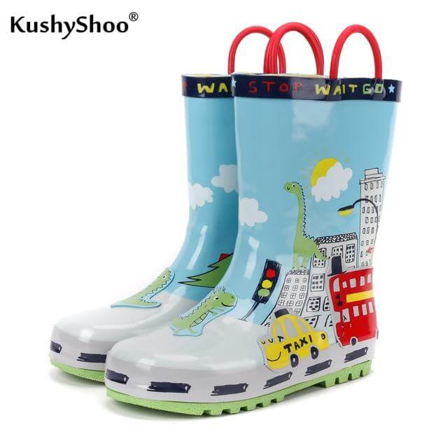 Waterproof Children's Cartoon Rubber Boots - Image 12