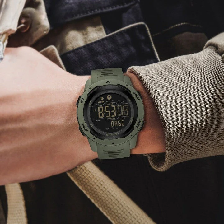 Waterproof Military Pedometer Digital Watch - Image 3