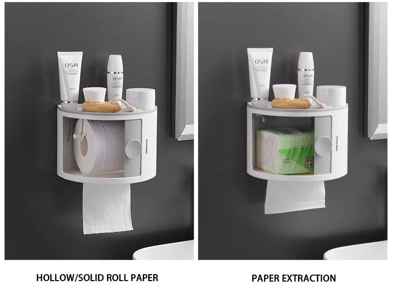 Waterproof Multi-Layer Toilet Paper Holder Shelf - Image 10