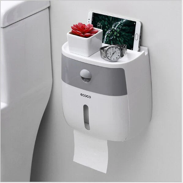 Waterproof Toilet Paper Holder Storage Box - Image 18