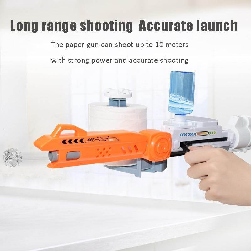 Wet Roll Paper Toy Shooting Gun - Image 3