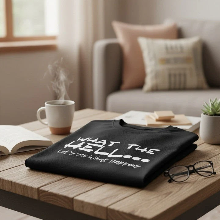 What The Hell Slogan T-Shirt - Image 2