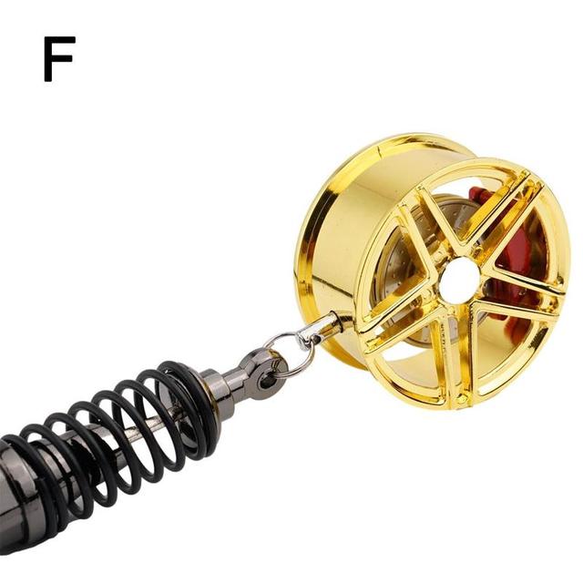 Wheel Rim Rearview Mirror Car Keychain Decor - Image 7