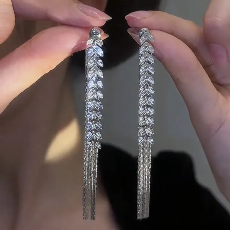 Winter Breeze Zircon Flower Earrings - Image 6