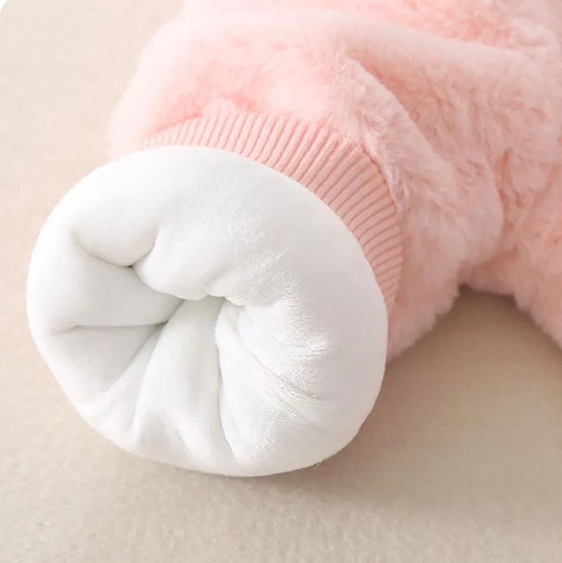 Winter Bunny Cozy Warm Baby Jumpsuit - Image 5