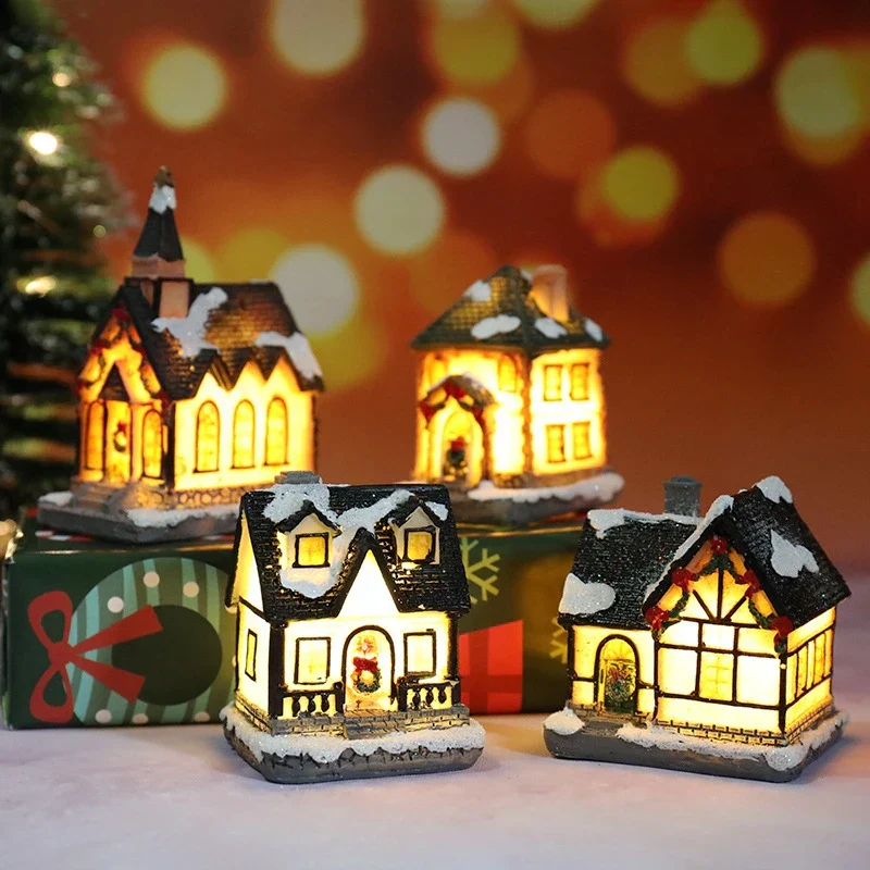 Winter Dreams LED Christmas House Figurines - Image 3