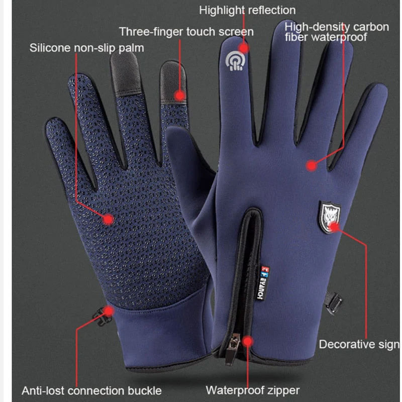 Winter Waterproof Thermal Touch Screen Gloves - Image 3