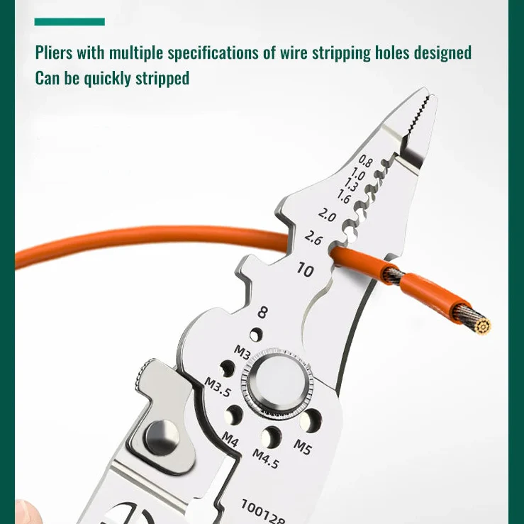 Wire Stripper Adjustable Crimper Automatic Cable Cutter Tool - Image 5