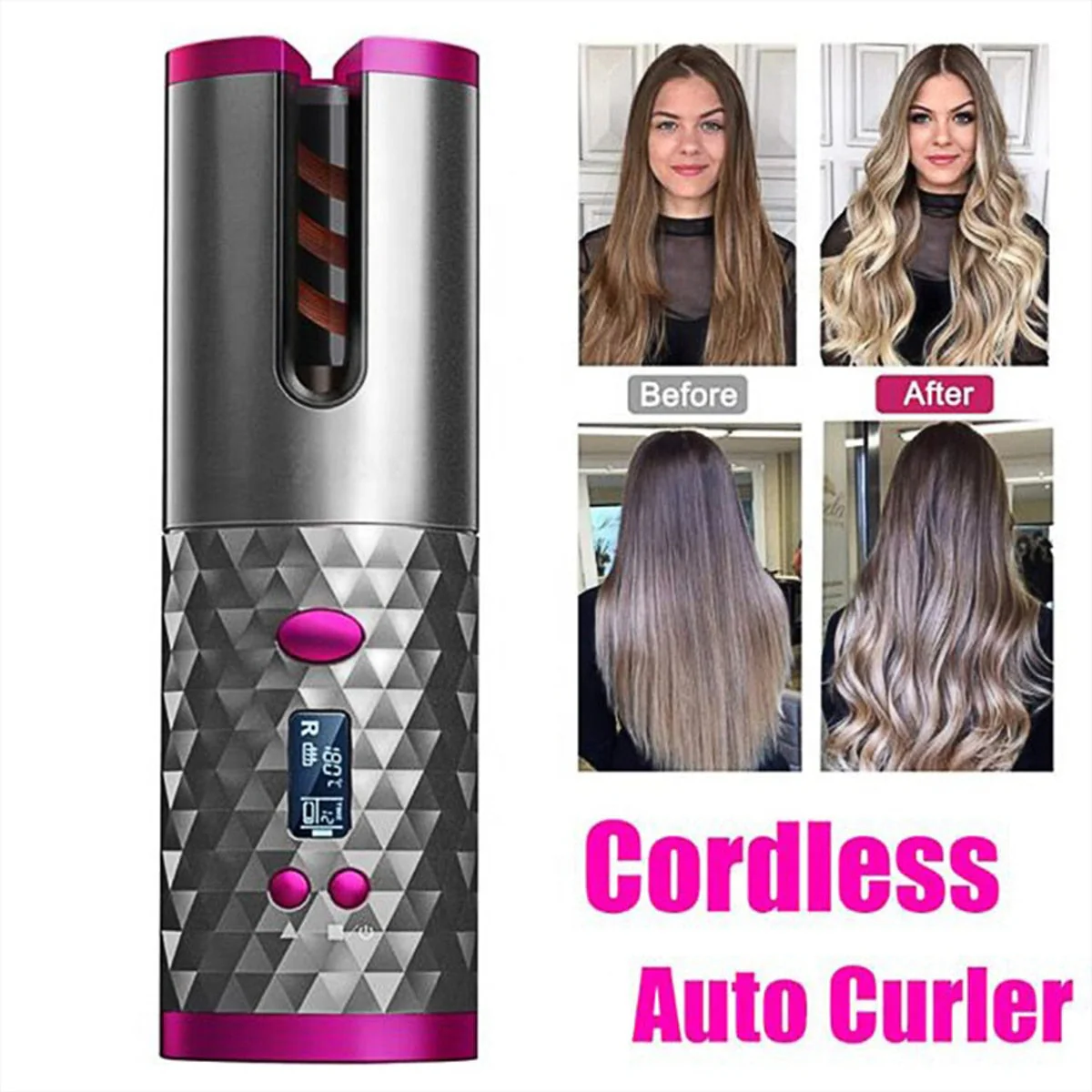 Wireless Automatic Ceramic Hair Curling Iron - Image 3